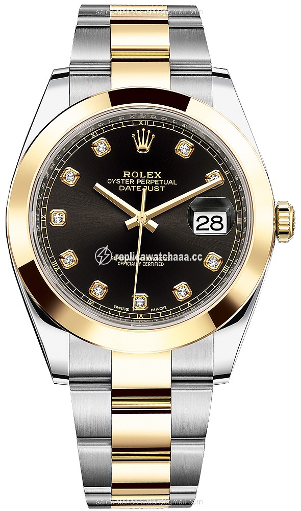 126303 Black Diamond Oyster Rolex Datejust 41mm Stainless Steel and Yellow Gold Mens Watch 126303 Black Diamond Oyster Rolex Datejust 41mm Stainless Steel and Yellow Gold Mens Watch