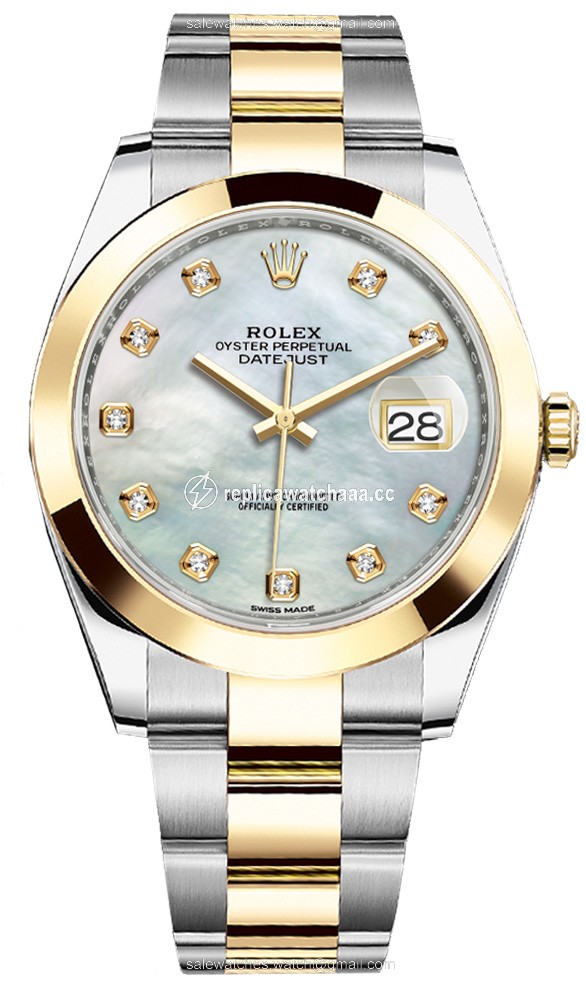 126303 White MOP Diamond Oyster Rolex Datejust 41mm Steel and Yellow Gold Mens Watch 126303 White MOP Diamond Oyster Rolex Datejust 41mm Steel and Yellow Gold Mens Watch