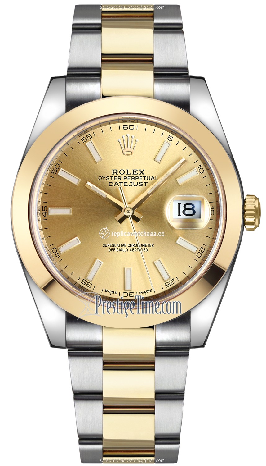 126303 Champagne Index Oyster Rolex Datejust 41mm Stainless Steel and Yellow Gold Mens Watch 126303 Champagne Index Oyster Rolex Datejust 41mm Stainless Steel and Yellow Gold Mens Watch