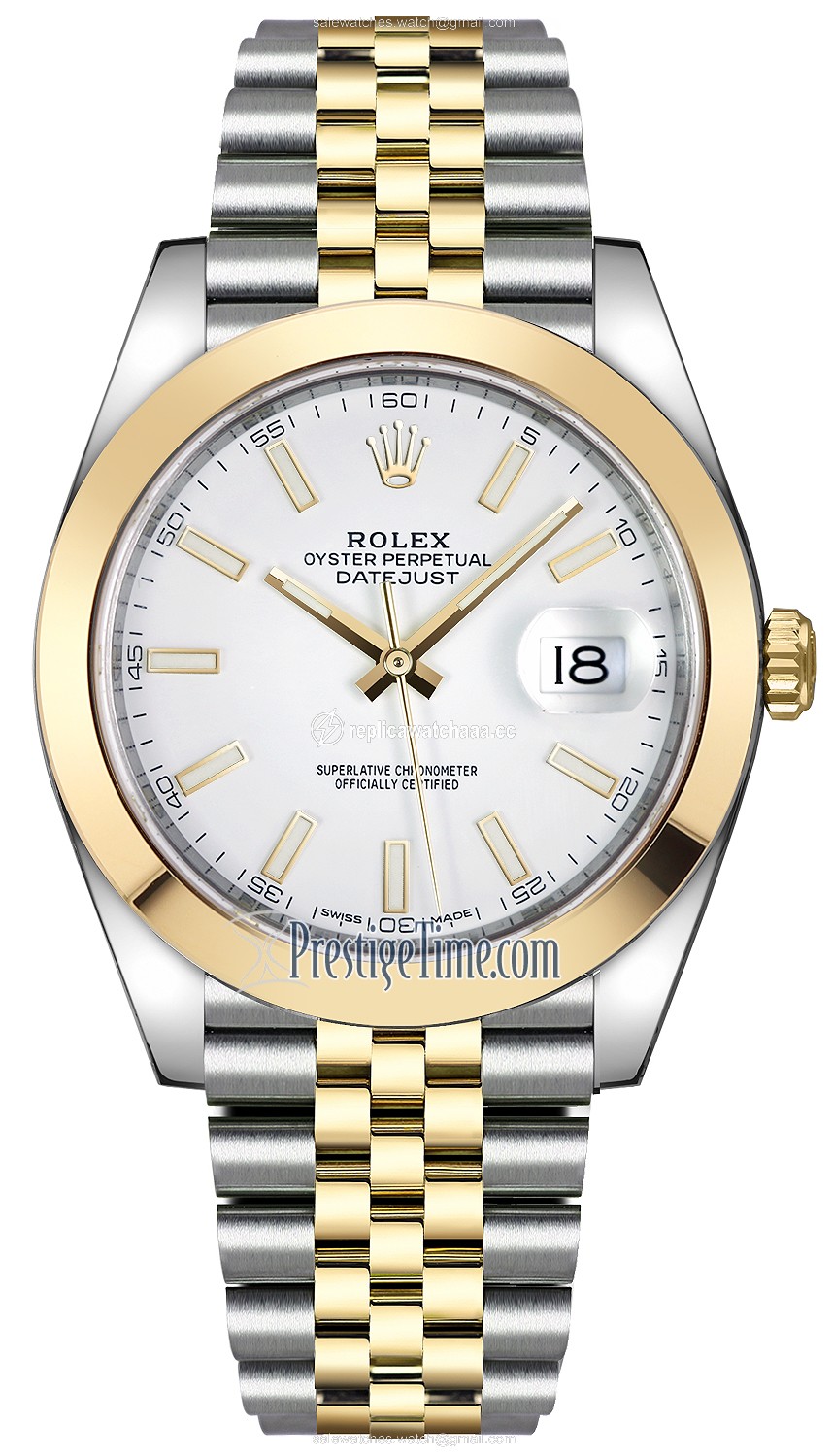 126303 White Index Jubilee Rolex Datejust 41mm Stainless Steel and Yellow Gold Mens Watch 126303 White Index Jubilee Rolex Datejust 41mm Stainless Steel and Yellow Gold Mens Watch