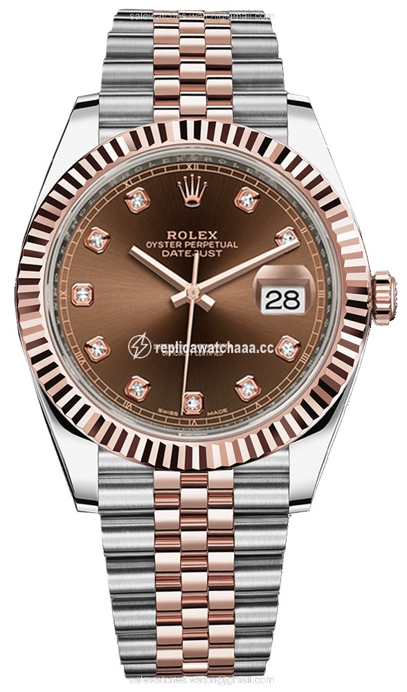 126331 Chocolate Diamond Jubilee Rolex Datejust 41mm Stainless Steel and Everose Gold Mens Watch 126331 Chocolate Diamond Jubilee Rolex Datejust 41mm Stainless Steel and Everose Gold Mens Watch