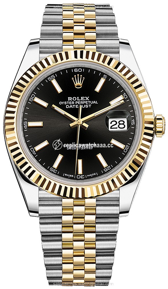 126333 Black Index Jubilee Rolex Datejust 41mm Stainless Steel and Yellow Gold Mens Watch 126333 Black Index Jubilee Rolex Datejust 41mm Stainless Steel and Yellow Gold Mens Watch
