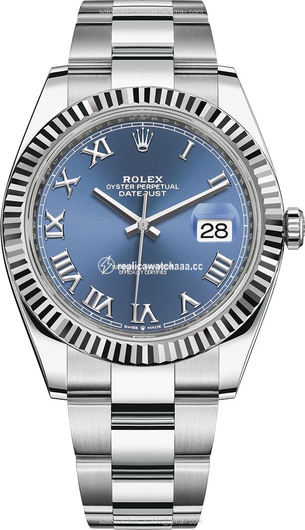 126334 Blue Roman Oyster Rolex Datejust 41mm Stainless Steel Mens Watch 126334 Blue Roman Oyster Rolex Datejust 41mm Stainless Steel Mens Watch