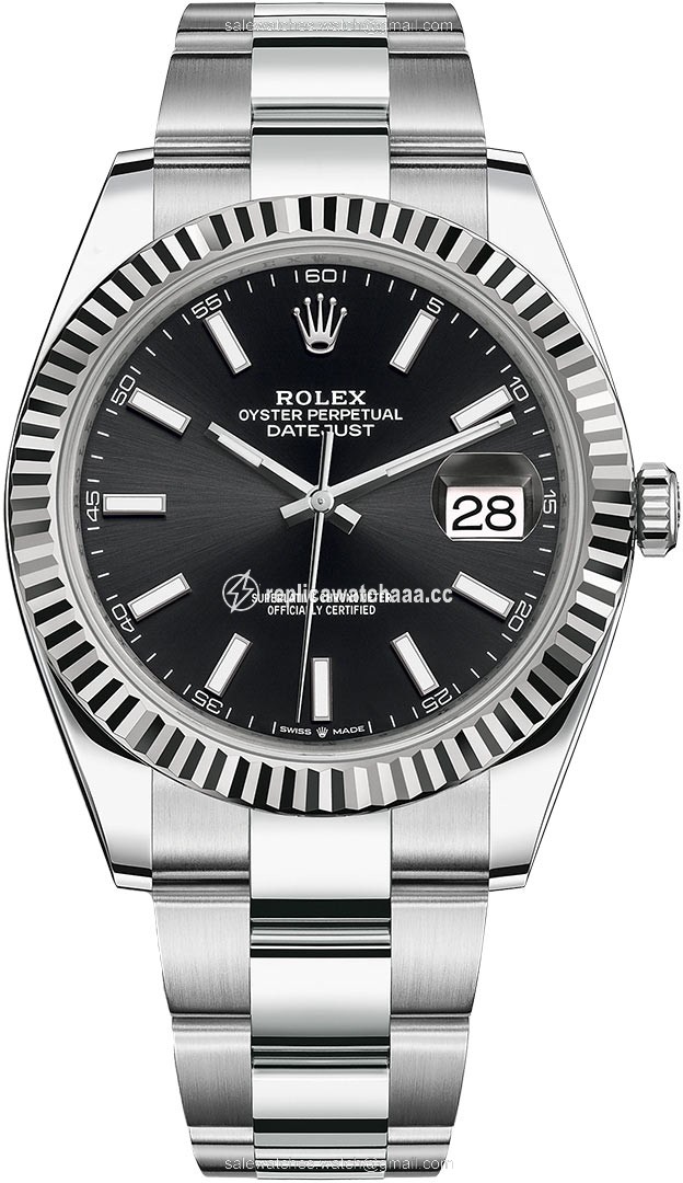 126334 Black Index Oyster Rolex Datejust 41mm Stainless Steel Mens Watch 126334 Black Index Oyster Rolex Datejust 41mm Stainless Steel Mens Watch