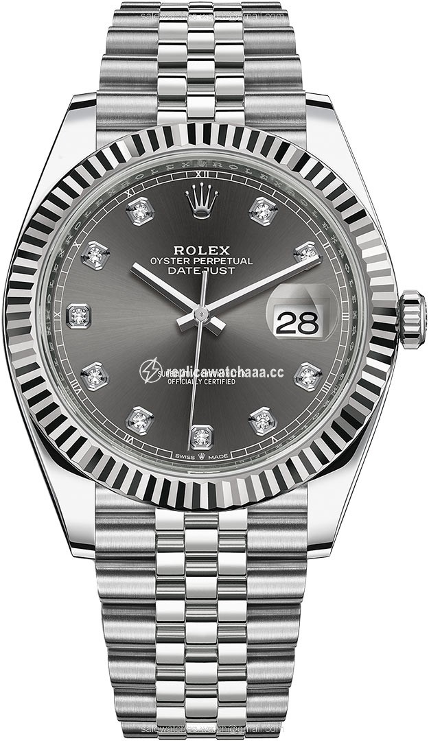 126334 Dark Rhodium Diamond Jubilee Rolex Datejust 41mm Stainless Steel Mens Watch 126334 Dark Rhodium Diamond Jubilee Rolex Datejust 41mm Stainless Steel Mens Watch