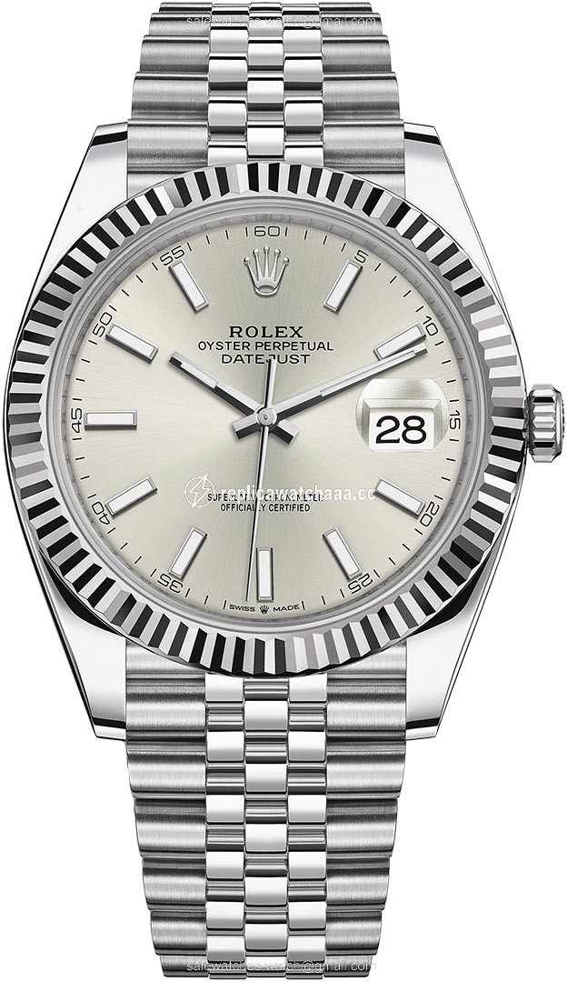 126334 Silver Index Jubilee Rolex Datejust 41mm Stainless Steel Mens Watch 126334 Silver Index Jubilee Rolex Datejust 41mm Stainless Steel Mens Watch