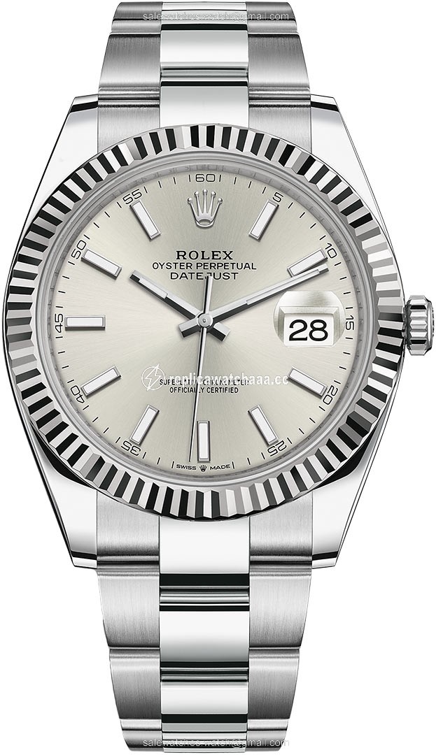 126334 Silver Index Oyster Rolex Datejust 41mm Stainless Steel Mens Watch 126334 Silver Index Oyster Rolex Datejust 41mm Stainless Steel Mens Watch