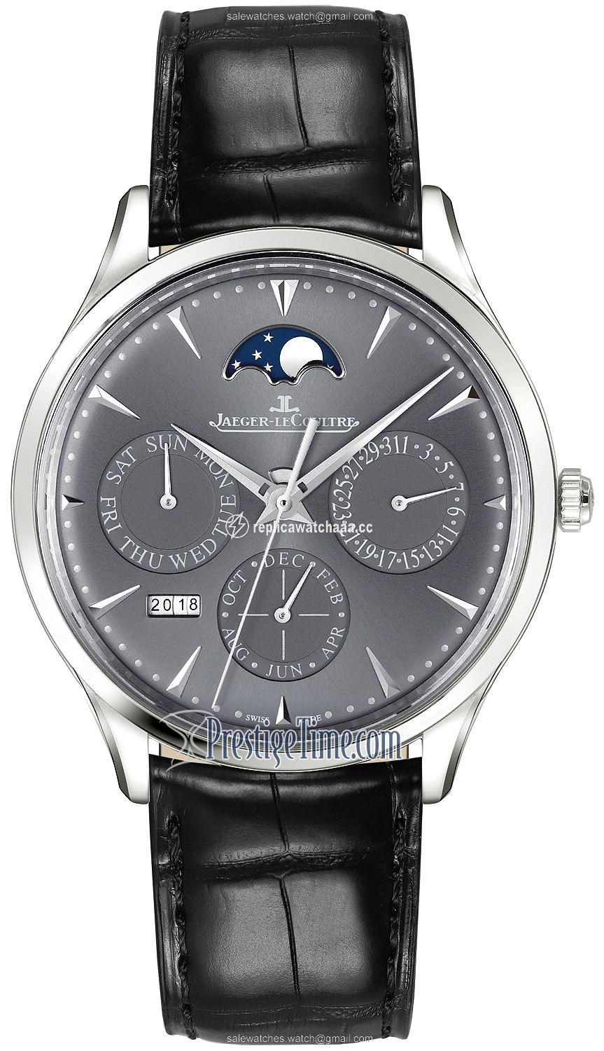 130354j Jaeger LeCoultre Master Ultra Thin Perpetual Mens Watch 130354j Jaeger LeCoultre Master Ultra Thin Perpetual Mens Watch