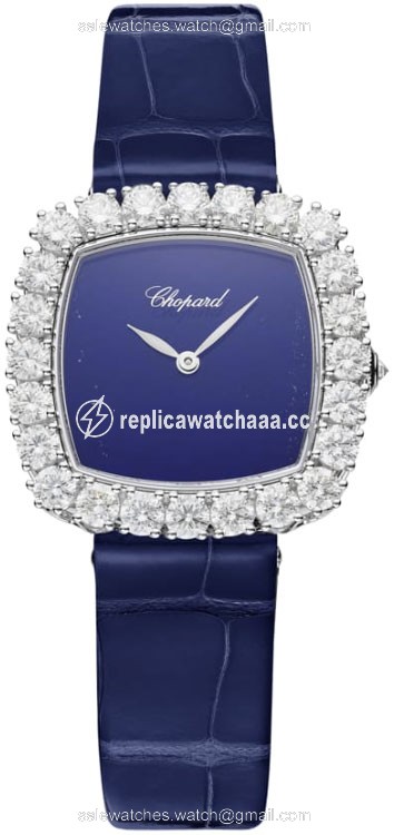 13A386-1112 Chopard L'Heure Du Diamant Cushion Ladies Watch 13A386-1112 Chopard L'Heure Du Diamant Cushion Ladies Watch
