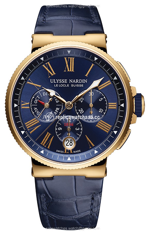 1532-150/43 Ulysse Nardin Marine Chronograph Annual Calendar 43mm Mens Watch 1532-150/43 Ulysse Nardin Marine Chronograph Annual Calendar 43mm Mens Watch