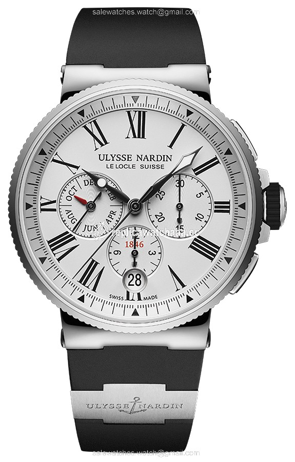 1533-150-3/40 Ulysse Nardin Marine Chronograph Annual Calendar 43mm Mens Watch 1533-150-3/40 Ulysse Nardin Marine Chronograph Annual Calendar 43mm Mens Watch