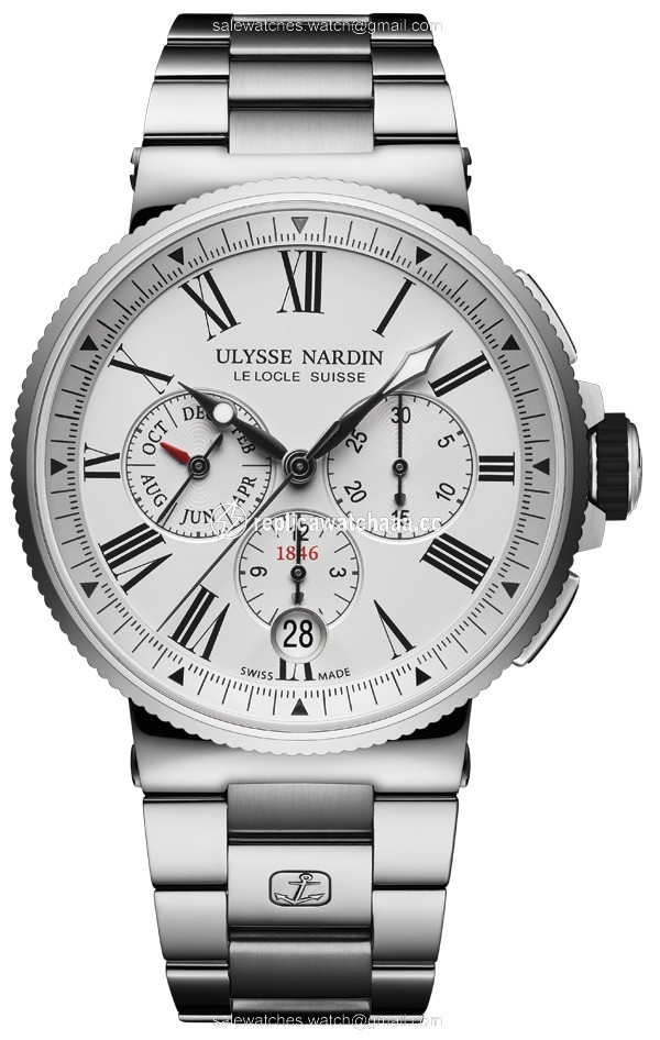 1533-150-7m/40 Ulysse Nardin Marine Chronograph Annual Calendar 43mm Mens Watch 1533-150-7m/40 Ulysse Nardin Marine Chronograph Annual Calendar 43mm Mens Watch