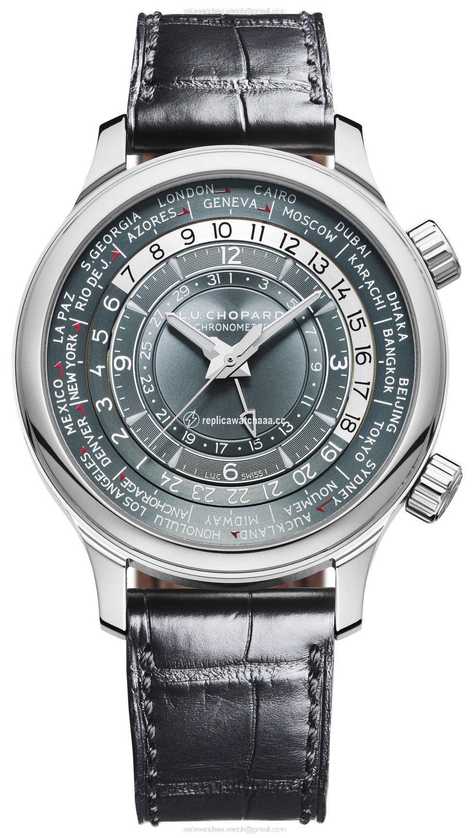 161942-9001 Chopard L.U.C. Time Traveler One Mens Watch 161942-9001 Chopard L.U.C. Time Traveler One Mens Watch