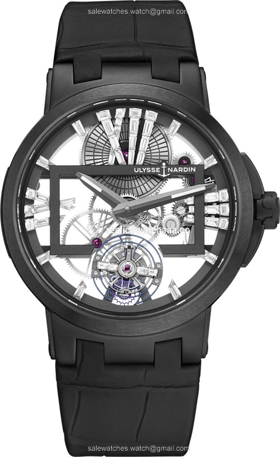 1713-139/MAGIC-BLACK Ulysse Nardin Executive Skeleton Tourbillon 45mm Mens Watch 1713-139/MAGIC-BLACK Ulysse Nardin Executive Skeleton Tourbillon 45mm Mens Watch