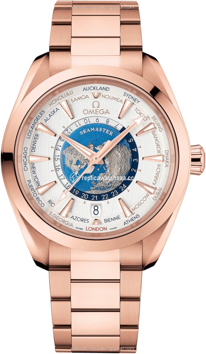 220.50.43.22.02.001 Omega Aqua Terra 150M GMT Worldtimer Co-Axial Master Chronometer 43mm Mens Watch 220.50.43.22.02.001 Omega Aqua Terra 150M GMT Worldtimer Co-Axial Master Chronometer 43mm Mens Watch