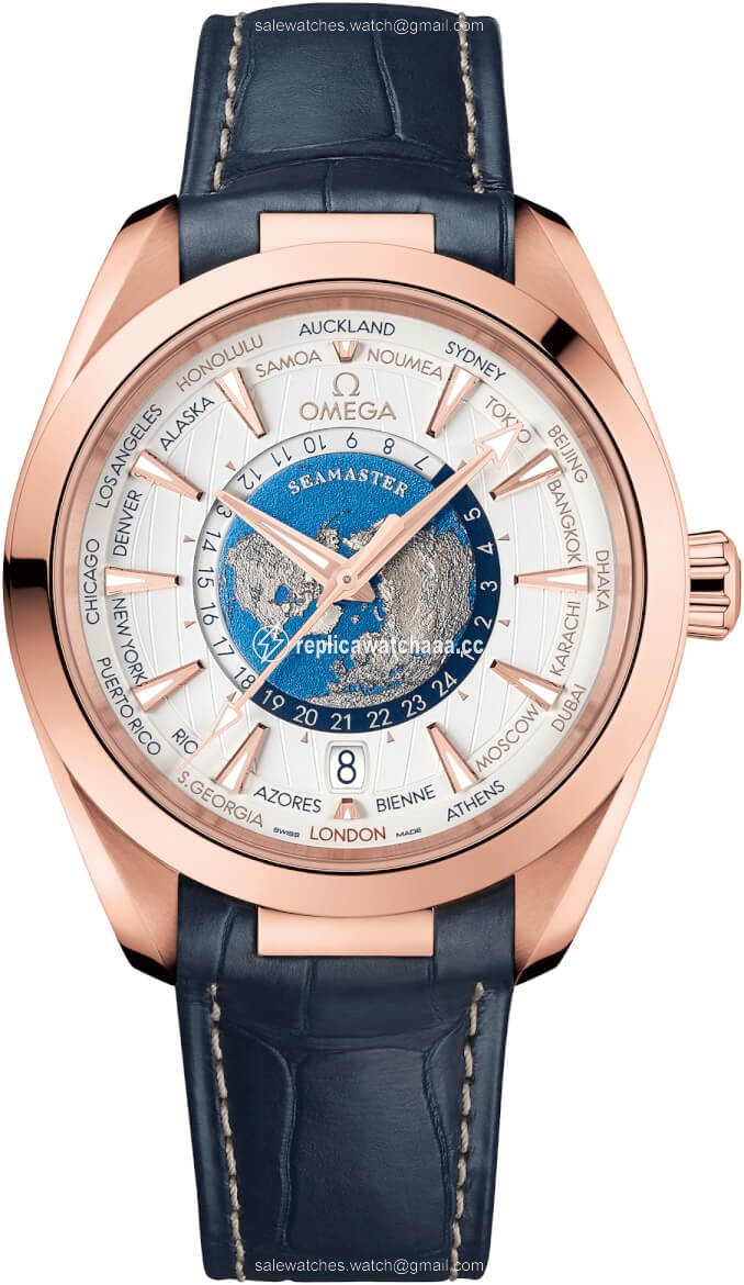 220.53.43.22.02.001 Omega Aqua Terra 150M GMT Worldtimer Co-Axial Master Chronometer 43mm Mens Watch 220.53.43.22.02.001 Omega Aqua Terra 150M GMT Worldtimer Co-Axial Master Chronometer 43mm Mens Watch
