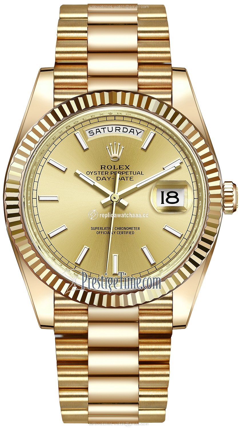 228238 Champagne Index Rolex Day-Date 40mm Yellow Gold Mens Watch 228238 Champagne Index Rolex Day-Date 40mm Yellow Gold Mens Watch