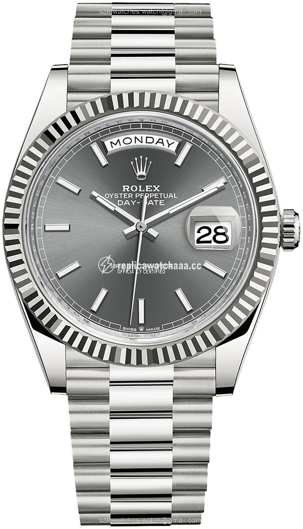 228239 Slate Index Rolex Day-Date 40mm White Gold Mens Watch 228239 Slate Index Rolex Day-Date 40mm White Gold Mens Watch