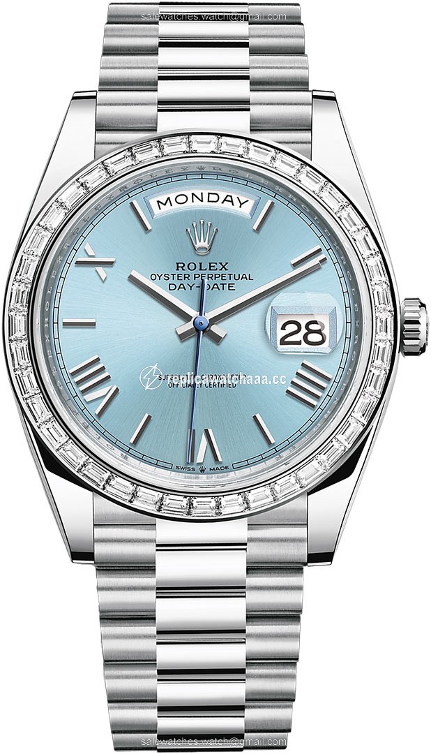 228396TBR Ice Blue Roman Rolex Day-Date 40mm Platinum Mens Watch 228396TBR Ice Blue Roman Rolex Day-Date 40mm Platinum Mens Watch