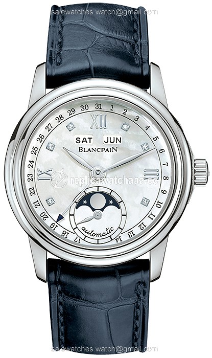 2360-1191a-55b Blancpain Leman Ladies Moonphase & Complete Calendar 34mm Ladies Watch 2360-1191a-55b Blancpain Leman Ladies Moonphase & Complete Calendar 34mm Ladies Watch