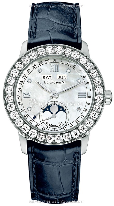 2360-1991a-55b Blancpain Leman Ladies Moonphase & Complete Calendar 34mm Ladies Watch 2360-1991a-55b Blancpain Leman Ladies Moonphase & Complete Calendar 34mm Ladies Watch