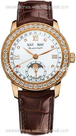 2360-2991a-55b Blancpain Leman Ladies Moonphase & Complete Calendar 34mm Ladies Watch 2360-2991a-55b Blancpain Leman Ladies Moonphase & Complete Calendar 34mm Ladies Watch