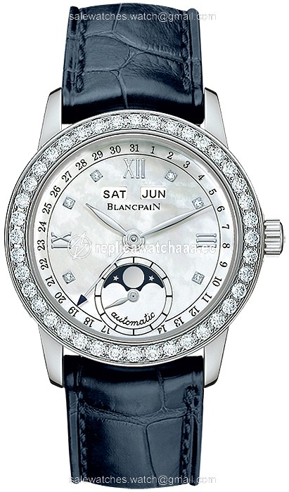 2360-4691a-55b Blancpain Leman Ladies Moonphase & Complete Calendar 34mm Ladies Watch 2360-4691a-55b Blancpain Leman Ladies Moonphase & Complete Calendar 34mm Ladies Watch