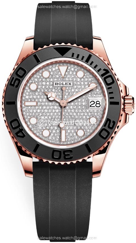 268655 Pave Diamond Rolex Yacht-Master 37mm Mens Watch 268655 Pave Diamond Rolex Yacht-Master 37mm Mens Watch