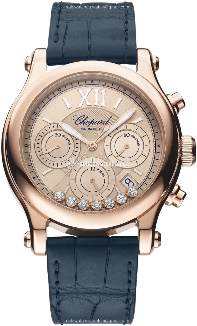 274653-5001 Chopard Happy Sport Chrono 40mm Ladies Watch 274653-5001 Chopard Happy Sport Chrono 40mm Ladies Watch