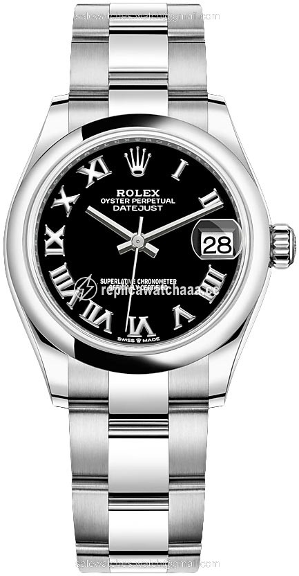 278240 Black Roman Oyster Rolex Datejust 31mm Stainless Steel Ladies Watch 278240 Black Roman Oyster Rolex Datejust 31mm Stainless Steel Ladies Watch