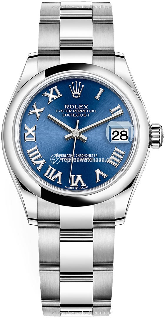 278240 Blue Roman Oyster Rolex Datejust 31mm Stainless Steel Ladies Watch 278240 Blue Roman Oyster Rolex Datejust 31mm Stainless Steel Ladies Watch
