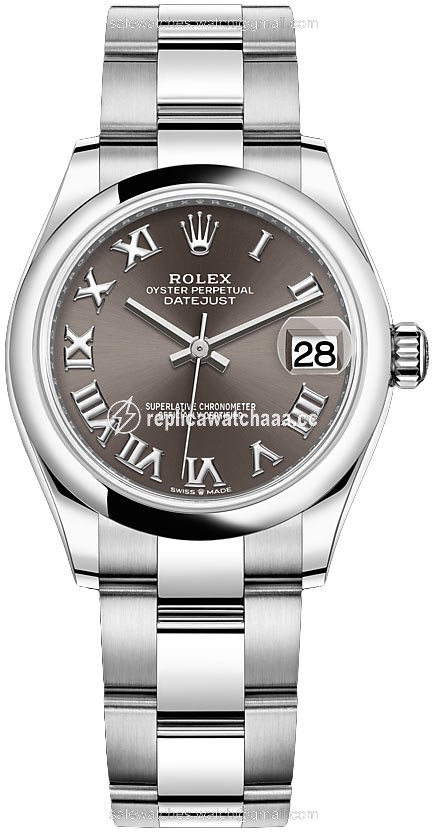 278240 Dark Grey Roman Oyster Rolex Datejust 31mm Stainless Steel Ladies Watch 278240 Dark Grey Roman Oyster Rolex Datejust 31mm Stainless Steel Ladies Watch