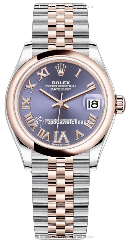 278241 Aubergine Roman VI Jubilee Rolex Datejust 31mm Stainless Steel and Rose Gold Ladies Watch 278241 Aubergine Roman VI Jubilee Rolex Datejust 31mm Stainless Steel and Rose Gold Ladies Watch