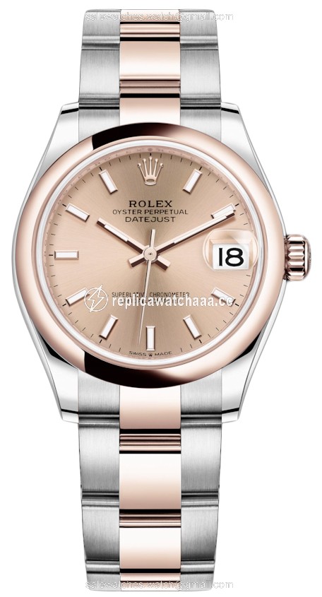 278241 Rose Index Oyster Rolex Datejust 31mm Stainless Steel and Rose Gold Ladies Watch 278241 Rose Index Oyster Rolex Datejust 31mm Stainless Steel and Rose Gold Ladies Watch