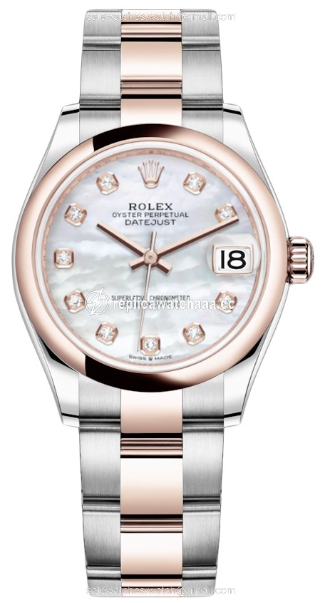 278241 MOP Diamond Oyster Rolex Datejust 31mm Stainless Steel and Rose Gold Ladies Watch 278241 MOP Diamond Oyster Rolex Datejust 31mm Stainless Steel and Rose Gold Ladies Watch