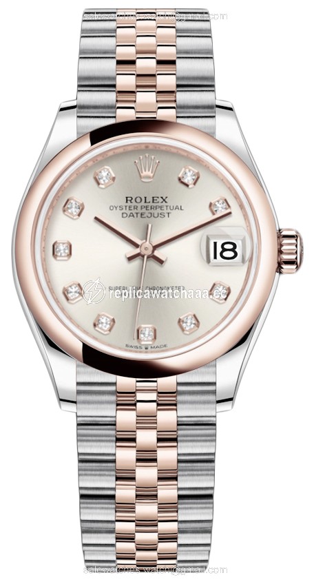 278241 Silver Diamond Jubilee Rolex Datejust 31mm Stainless Steel and Rose Gold Ladies Watch 278241 Silver Diamond Jubilee Rolex Datejust 31mm Stainless Steel and Rose Gold Ladies Watch