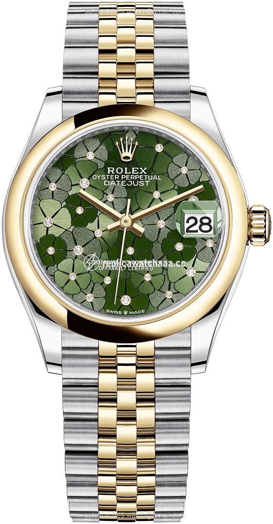 278243 Olive Green Floral Jubilee Rolex Datejust 31mm Stainless Steel and Yellow Gold Ladies Watch 278243 Olive Green Floral Jubilee Rolex Datejust 31mm Stainless Steel and Yellow Gold Ladies Watch