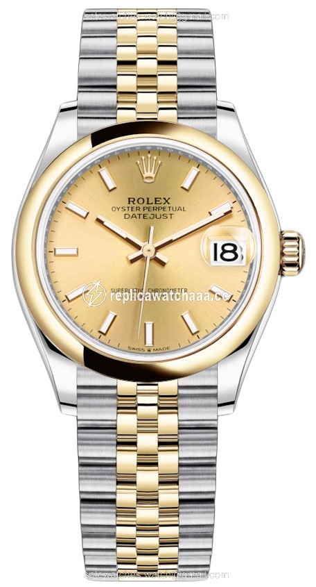278243 Champagne Index Jubilee Rolex Datejust 31mm Stainless Steel and Yellow Gold Ladies Watch 278243 Champagne Index Jubilee Rolex Datejust 31mm Stainless Steel and Yellow Gold Ladies Watch