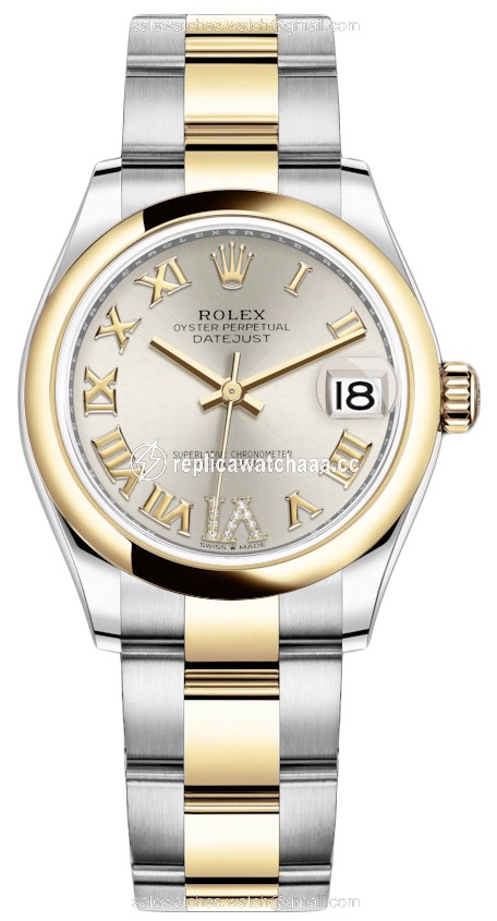 278243 Silver VI Roman Oyster Rolex Datejust 31mm Stainless Steel and Yellow Gold Ladies Watch 278243 Silver VI Roman Oyster Rolex Datejust 31mm Stainless Steel and Yellow Gold Ladies Watch