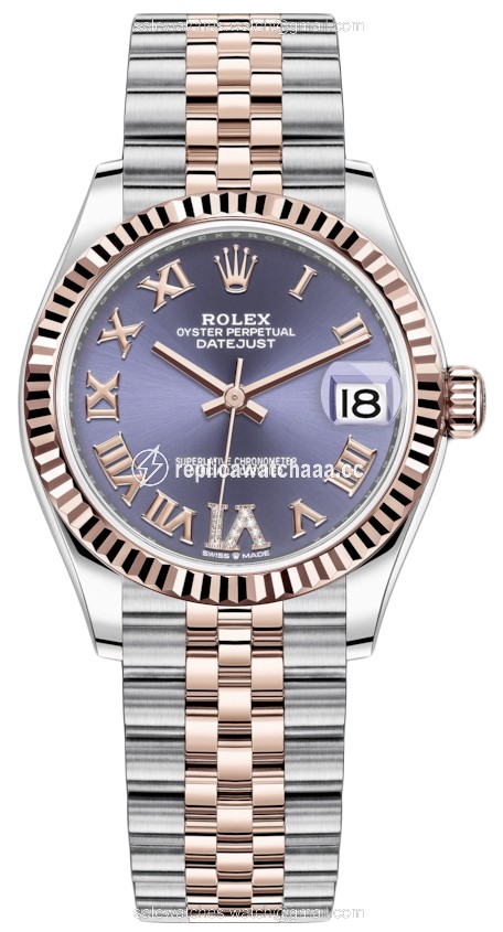278271 Aubergine Roman VI Jubilee Rolex Datejust 31mm Stainless Steel and Rose Gold Ladies Watch 278271 Aubergine Roman VI Jubilee Rolex Datejust 31mm Stainless Steel and Rose Gold Ladies Watch