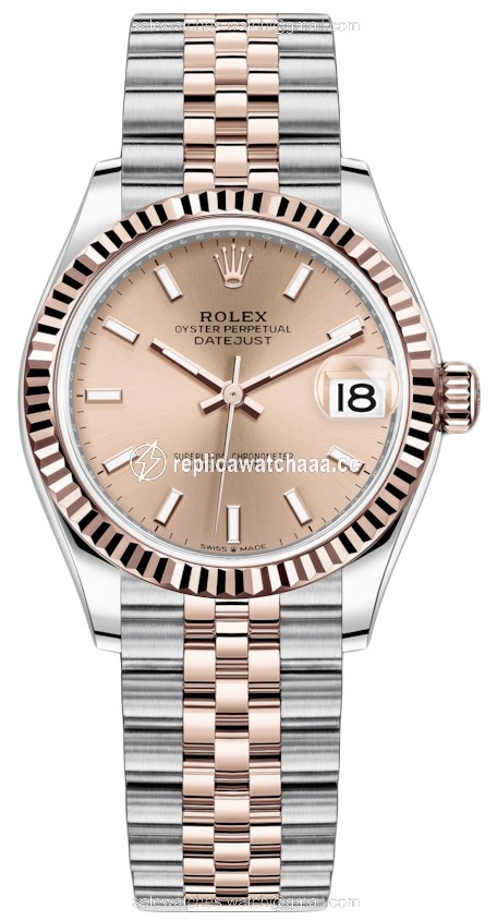 278271 Rose Index Jubilee Rolex Datejust 31mm Stainless Steel and Rose Gold Ladies Watch 278271 Rose Index Jubilee Rolex Datejust 31mm Stainless Steel and Rose Gold Ladies Watch