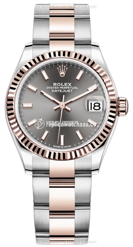 278271 Rhodium Index Oyster Rolex Datejust 31mm Stainless Steel and Rose Gold Ladies Watch 278271 Rhodium Index Oyster Rolex Datejust 31mm Stainless Steel and Rose Gold Ladies Watch
