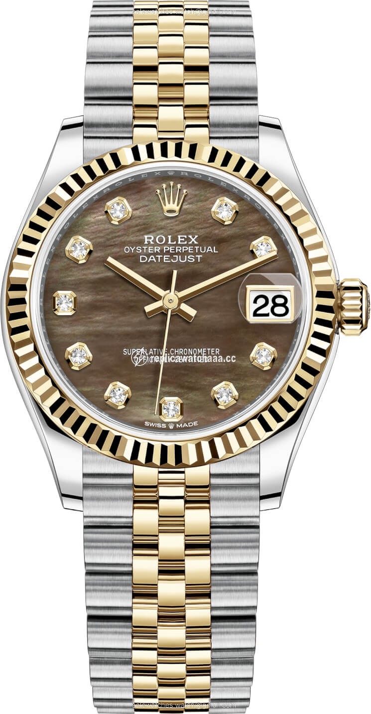 278273 Black MOP Diamond Jubilee Rolex Datejust 31mm Stainless Steel and Yellow Gold Ladies Watch 278273 Black MOP Diamond Jubilee Rolex Datejust 31mm Stainless Steel and Yellow Gold Ladies Watch