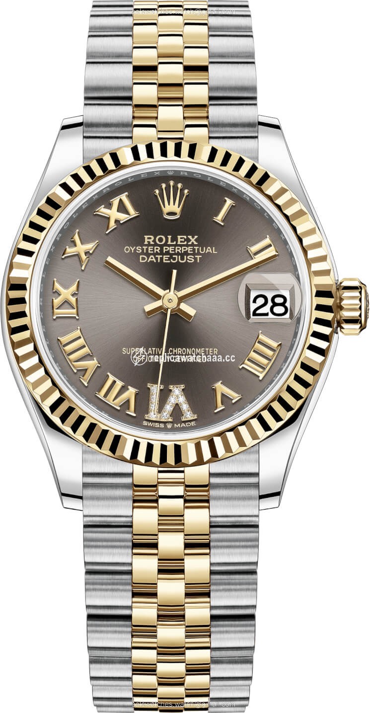 278273 Grey VI Roman Jubilee Rolex Datejust 31mm Stainless Steel and Yellow Gold Ladies Watch 278273 Grey VI Roman Jubilee Rolex Datejust 31mm Stainless Steel and Yellow Gold Ladies Watch