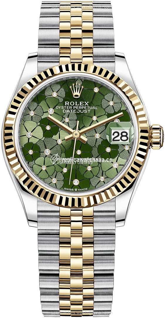 278273 Olive Green Floral Jubilee Rolex Datejust 31mm Stainless Steel and Yellow Gold Ladies Watch 278273 Olive Green Floral Jubilee Rolex Datejust 31mm Stainless Steel and Yellow Gold Ladies Watch
