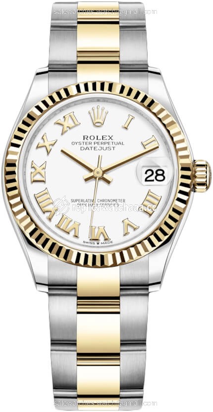 278273 White Roman Oyster Rolex Datejust 31mm Stainless Steel and Yellow Gold Ladies Watch 278273 White Roman Oyster Rolex Datejust 31mm Stainless Steel and Yellow Gold Ladies Watch