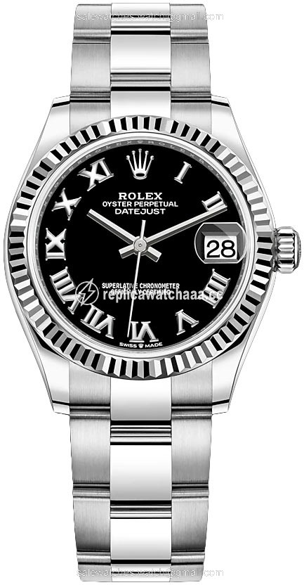 278274 Black Roman Oyster Rolex Datejust 31mm Stainless Steel Ladies Watch 278274 Black Roman Oyster Rolex Datejust 31mm Stainless Steel Ladies Watch