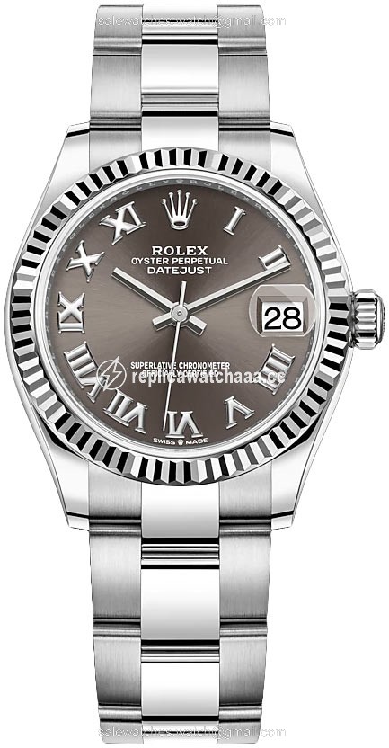 278274 Dark Grey Roman Oyster Rolex Datejust 31mm Stainless Steel Ladies Watch 278274 Dark Grey Roman Oyster Rolex Datejust 31mm Stainless Steel Ladies Watch