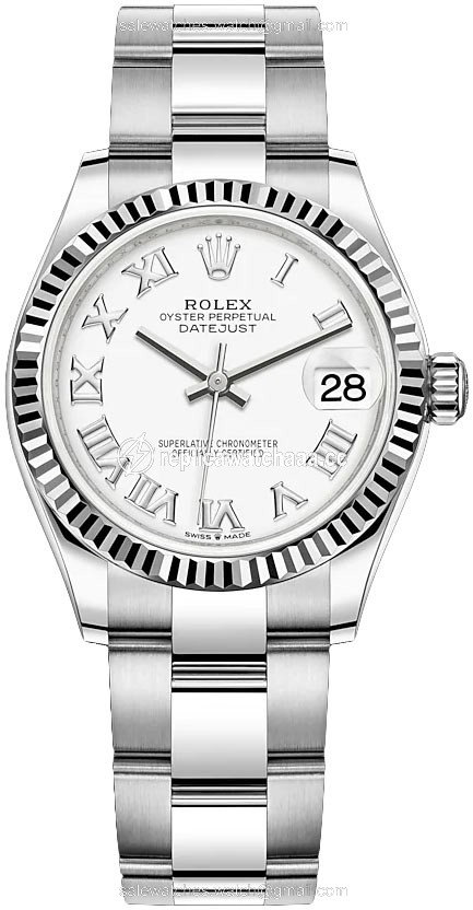 278274 White Roman Oyster Rolex Datejust 31mm Stainless Steel Ladies Watch 278274 White Roman Oyster Rolex Datejust 31mm Stainless Steel Ladies Watch