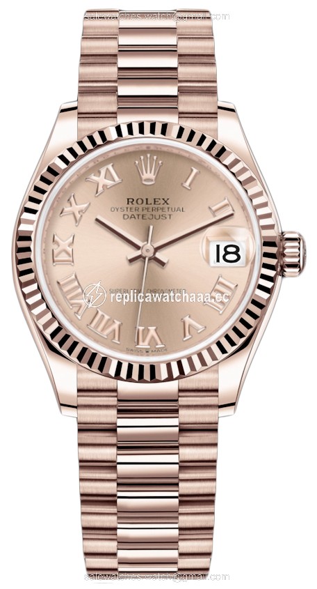 278275 Pink Roman President Rolex Datejust 31mm Everose Gold Ladies Watch 278275 Pink Roman President Rolex Datejust 31mm Everose Gold Ladies Watch